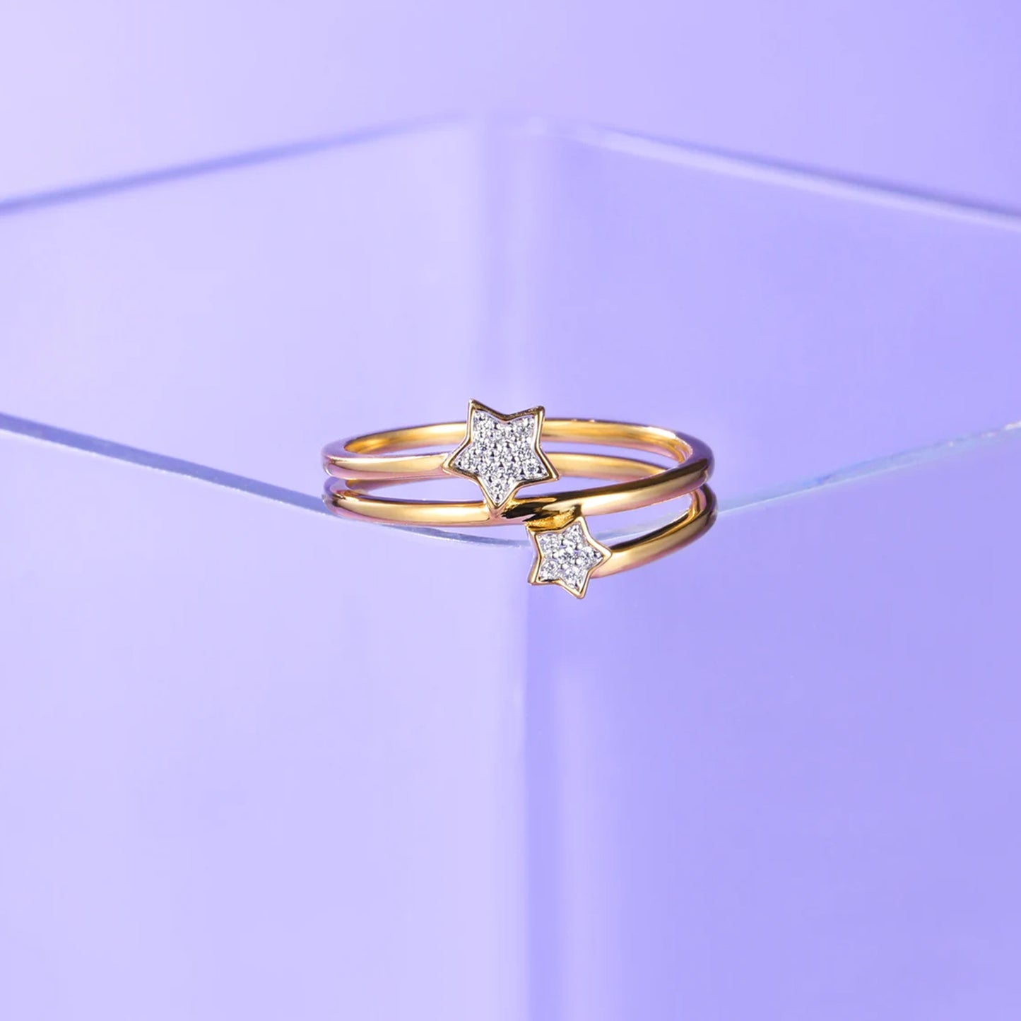 Gemini Star Diamond Ring