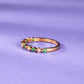 Emerald Diamond Clover Ring