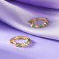 Emerald Diamond Clover Earrings