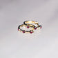 Ruby Diamond Hoops Earrings