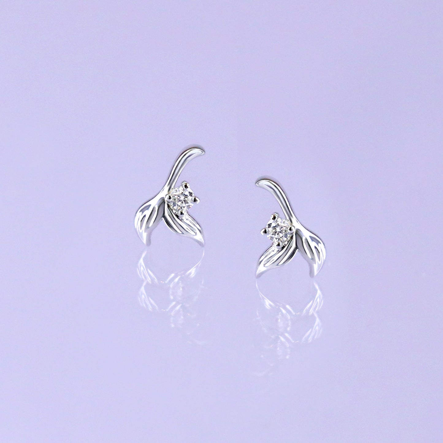Mermaid Tail Diamond Earrings