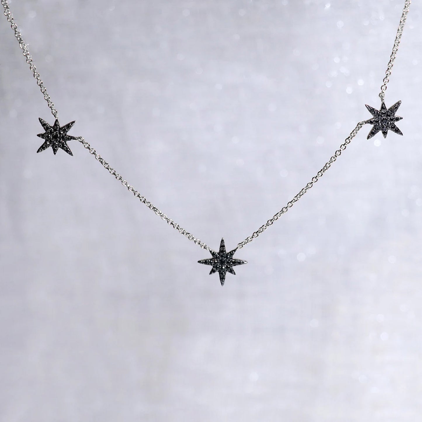 Black Diamond Star Necklace