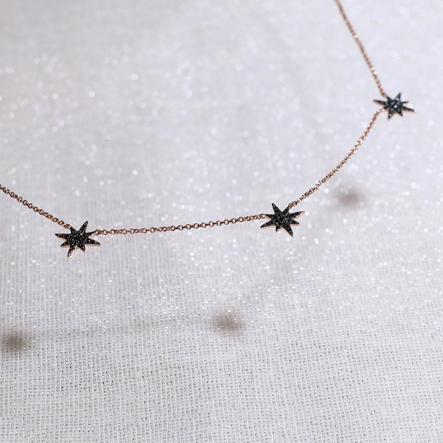Black Diamond Star Necklace