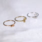 玫瑰金單鑽小萌鼠戒指 - LaSua Jewelry