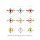 Solar Cross Gems Ring